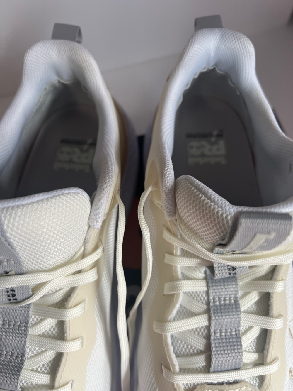 Timberland PRO Cream and White Athletic Work Shoes - Picture 5 of 9